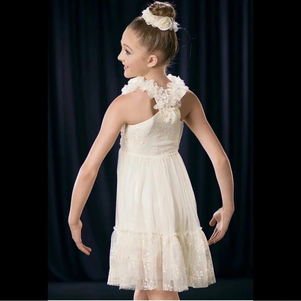 Weissman Showtime Yellow Dance Costume Dress IC Lyrical Contemporary